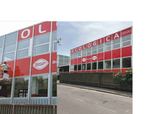 Insegna commerciale luminosa bifacciale ad alta visibilità