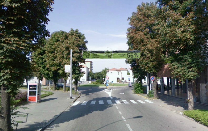 BUSTO ARSIZIO - PALO 218 - viale Pirandello mt 15 da P.zza Rotonda