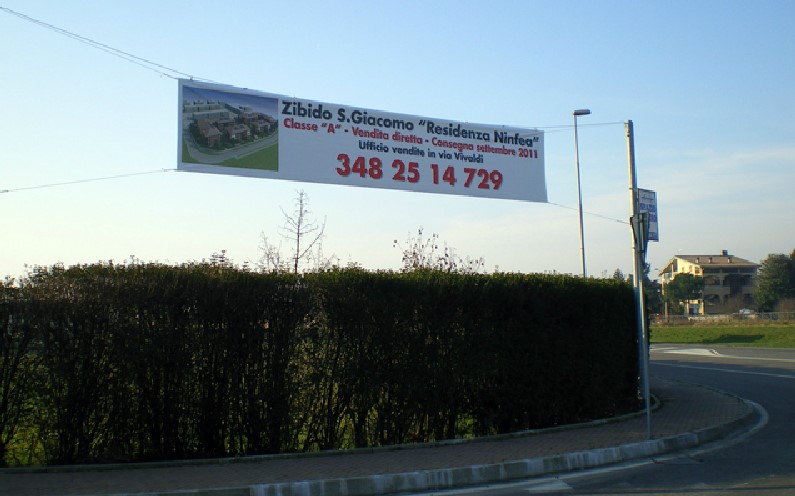 ZIBIDO SAN GIACOMO - PALO 26 - via Moro (S.S. 35 dei Giovi)